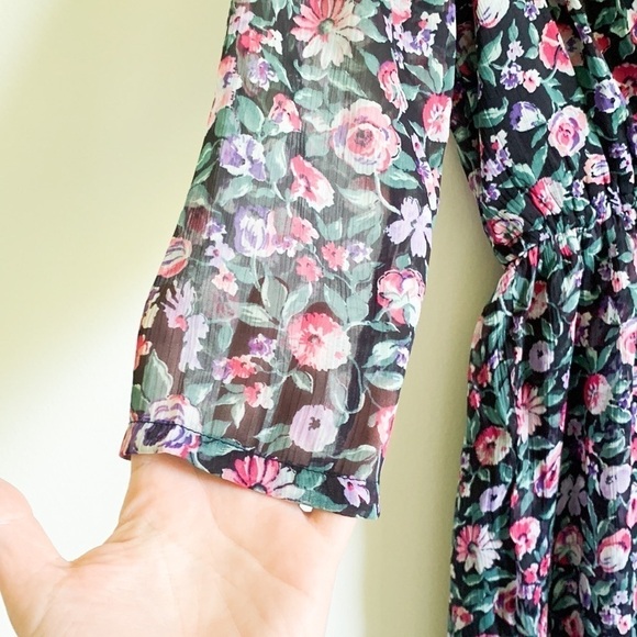 Abercrombie & Fitch Floral Faux Wrap Mini Dress - Picture 5 of 9